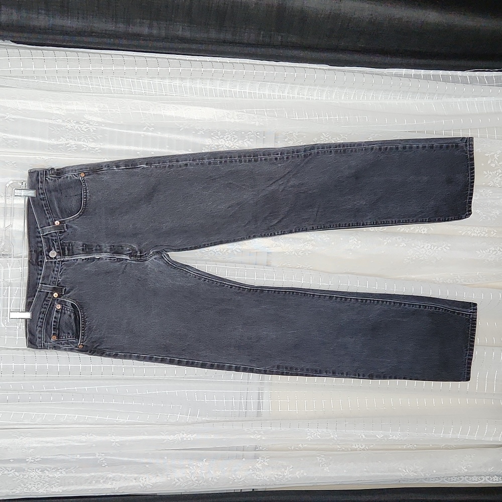 Black Levi's 100% Cotton 501 Button Fly Jeans Men's  Sz34x36